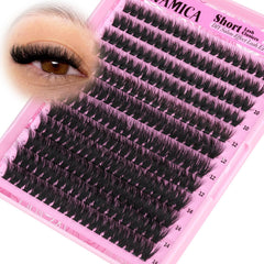 Yawamica fluffy lash clusters 10-14mm provide soft volume for daily wear.