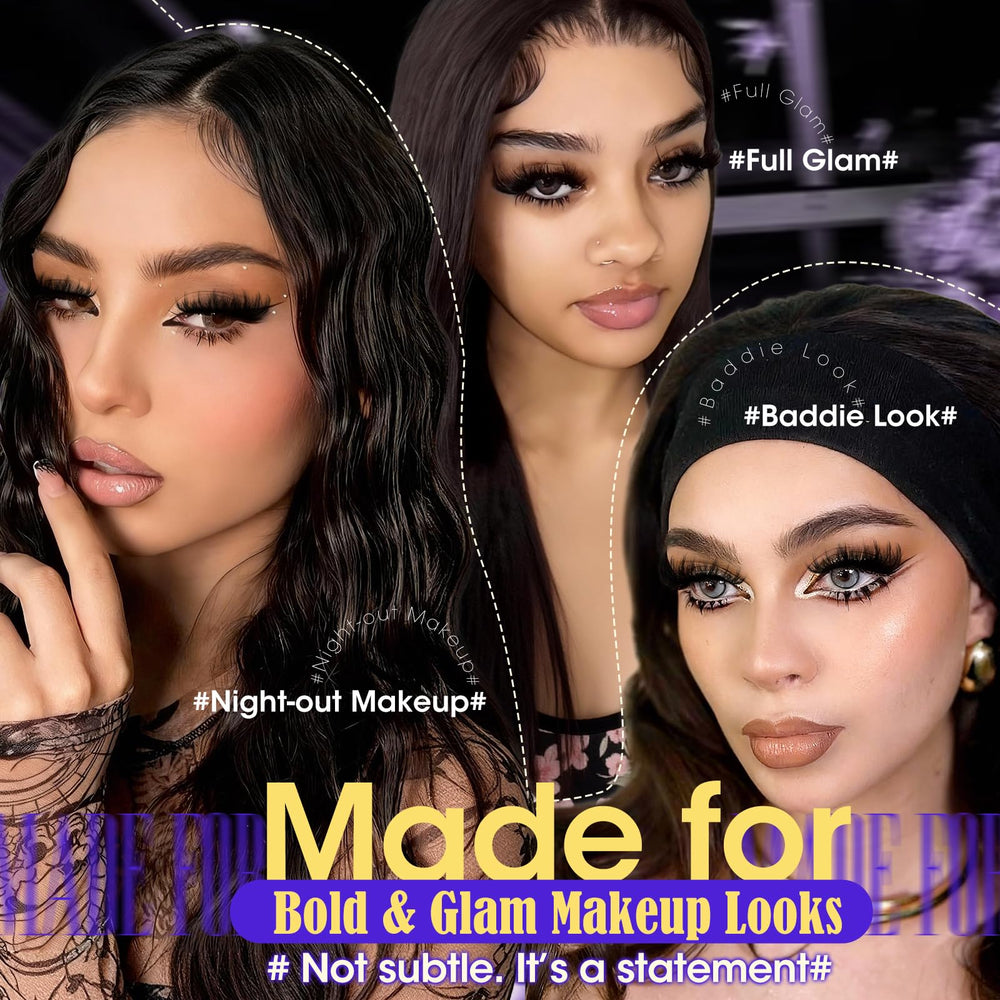 Yawamica fluffy lash clusters lengths 12-25 mm for customizable styles.