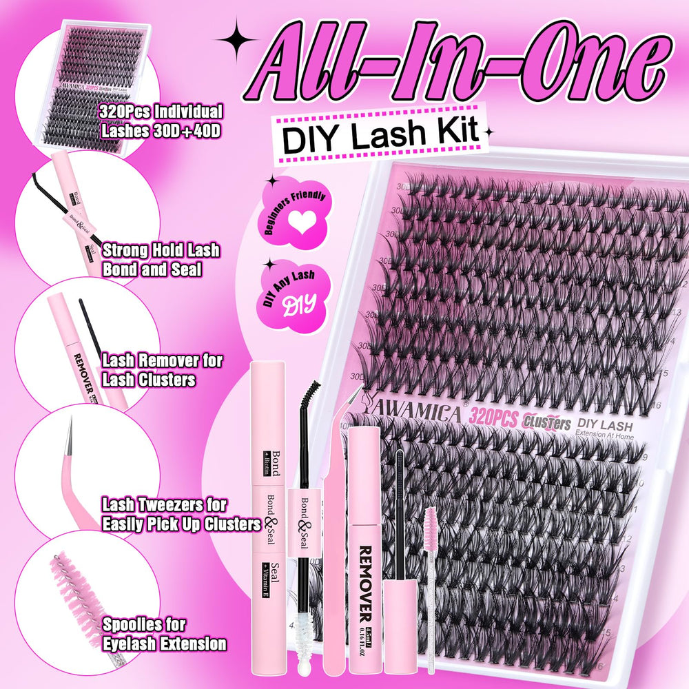 Yawamica lash clusters 9-16mm for versatile styles