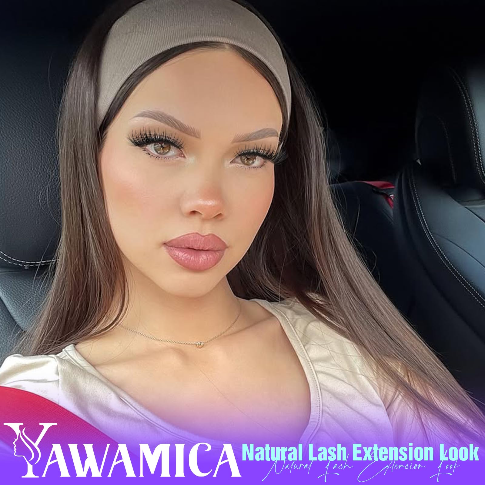 Yawamica natural lash clusters cat-eye 11mm offers dramatic half-lash versatility.