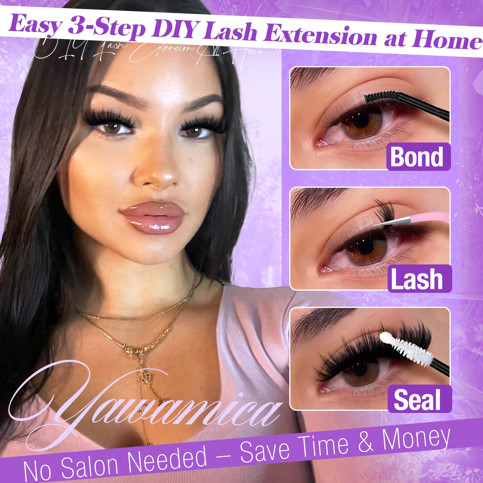 Yawamica lightweight feel for a natural look that lasts all day