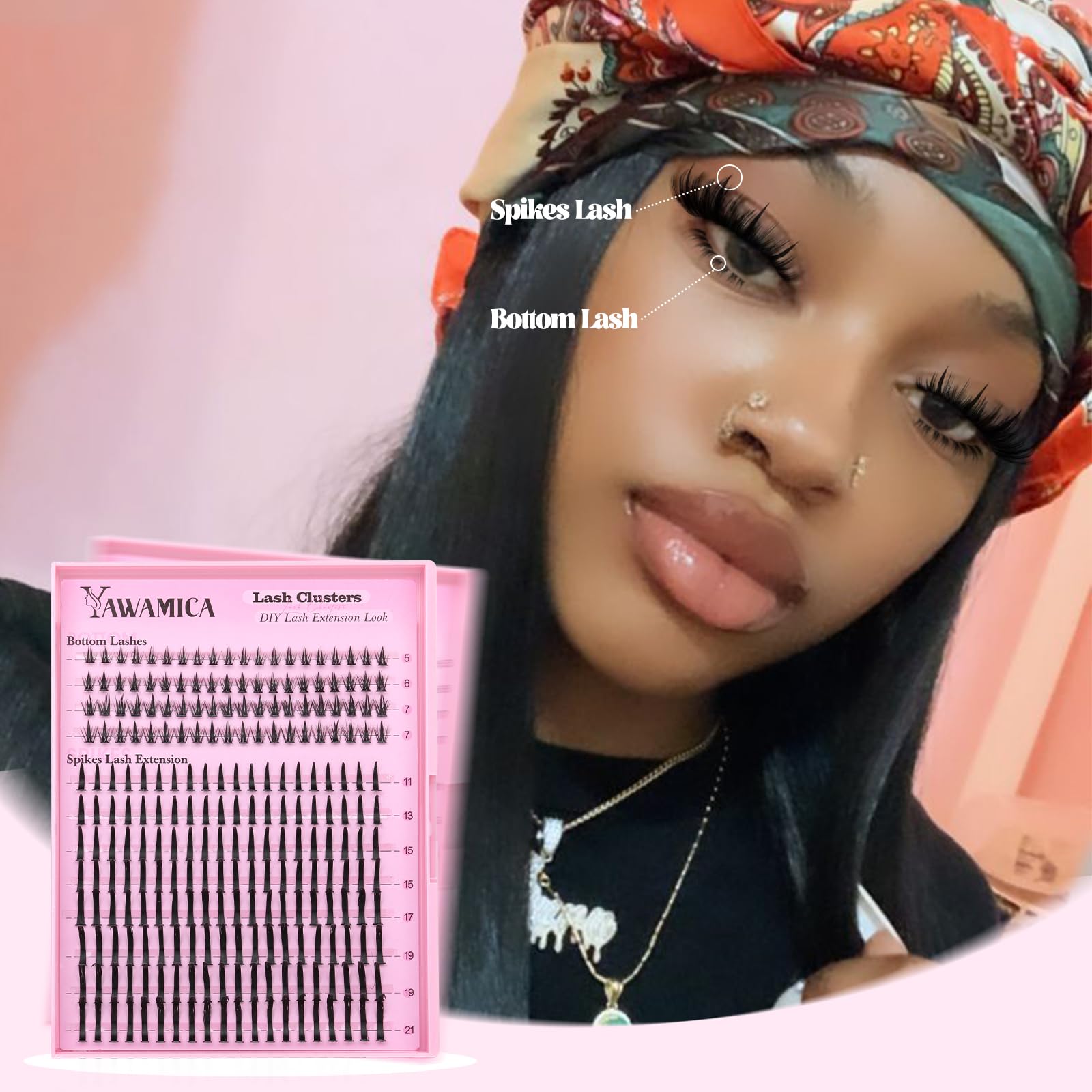 Yawamica lightweight lashes offer comfortable all-day wear.