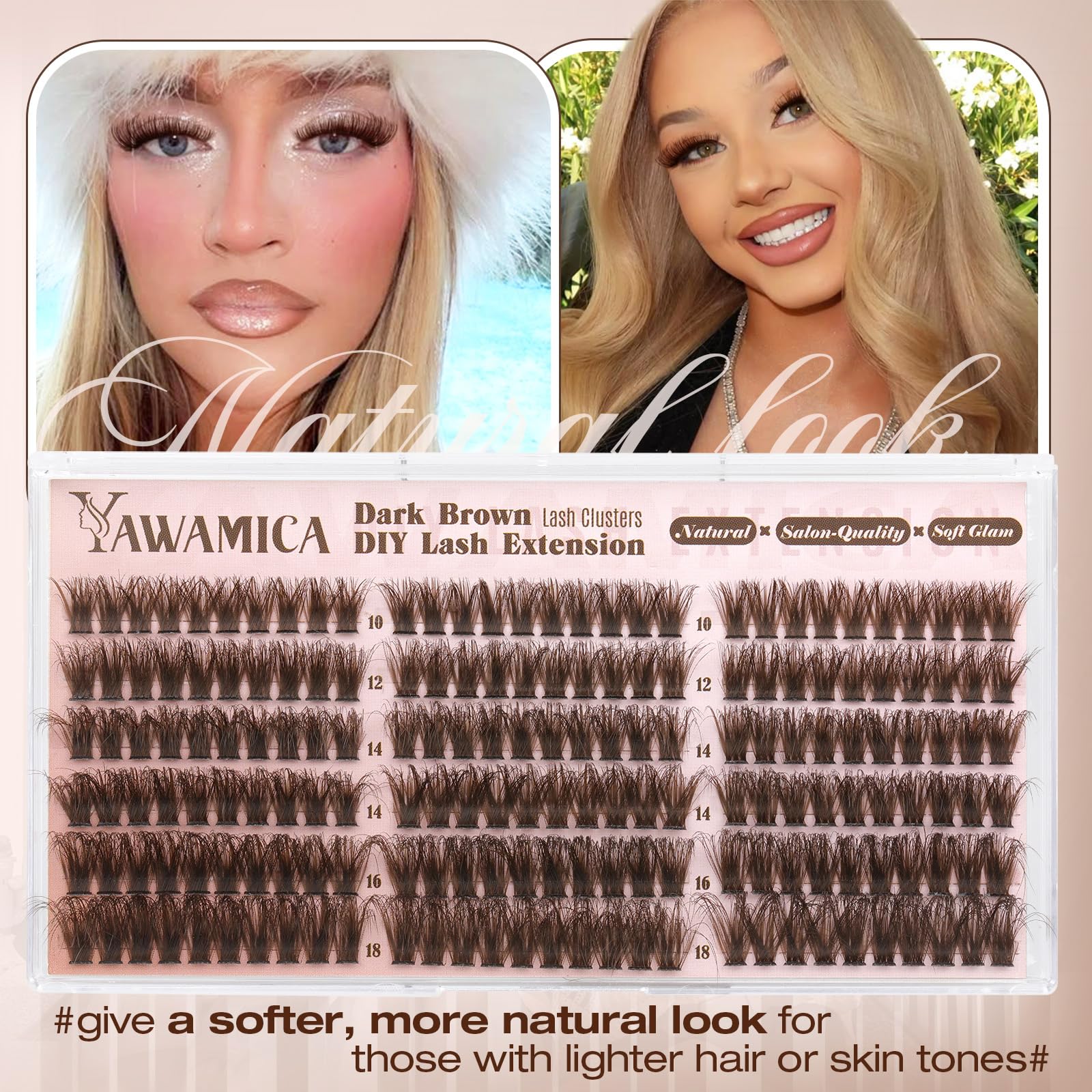 Yawamica mix-match 10-18mm clusters for versatile look design.