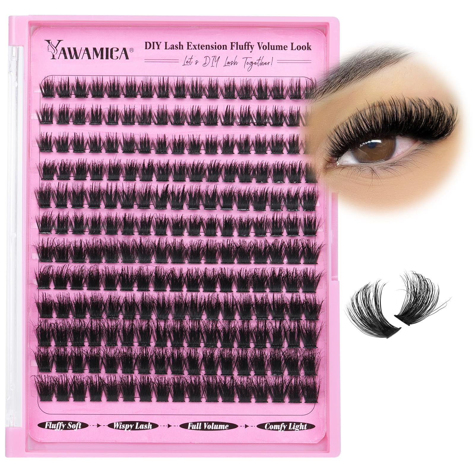 Yawamica mixed-length clusters 10mm-16mm create natural, customizable styles