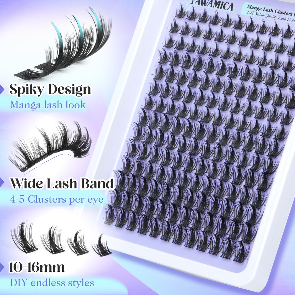 Yawamica precision lash tweezers for accurate cluster placement.