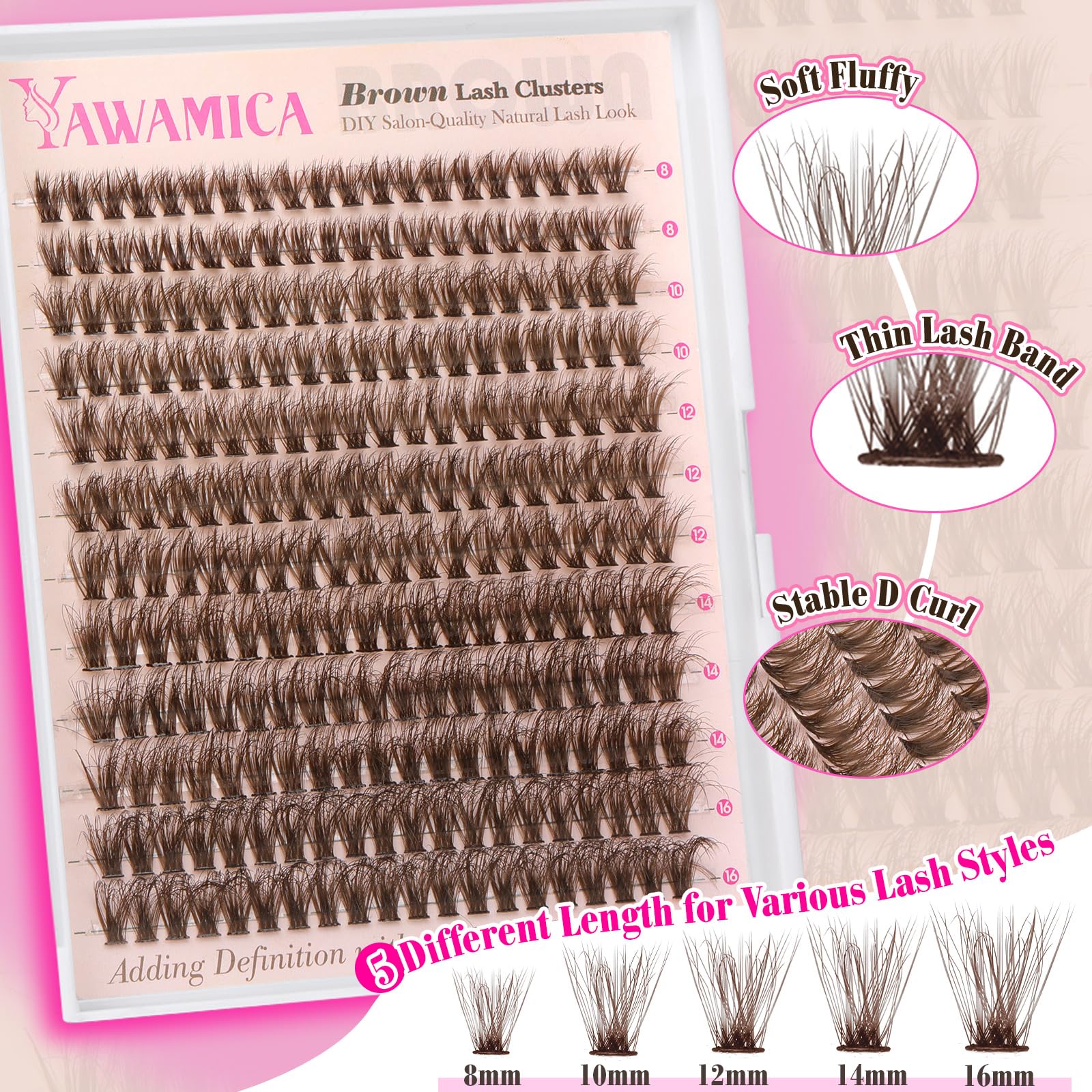 Yawamica precision lash tweezers for precise, salon-quality DIY applications.