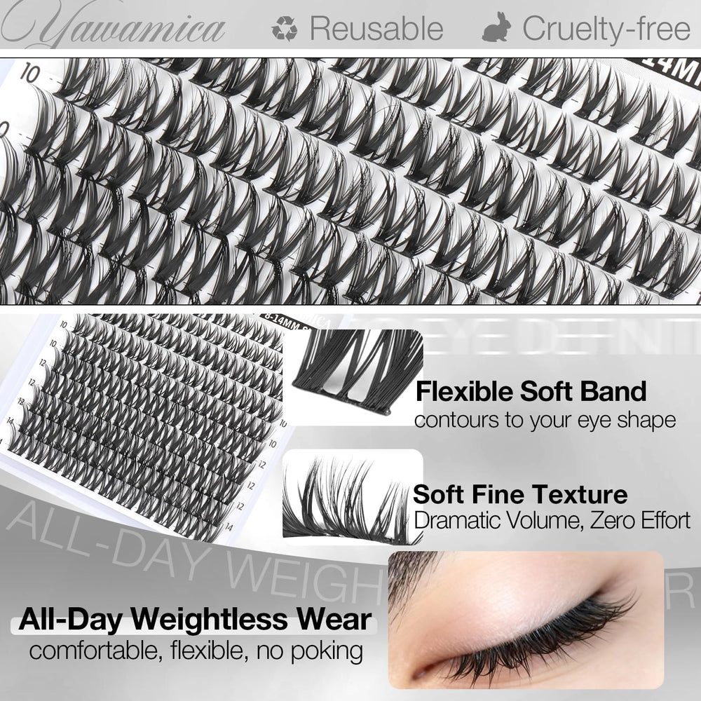 Yawamica Cruelty-free, vegan lashes with durable design.