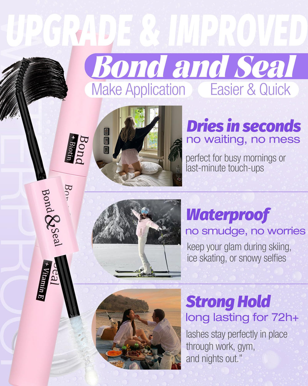 Quick-dry bond & seal application by Yawamica for clean results