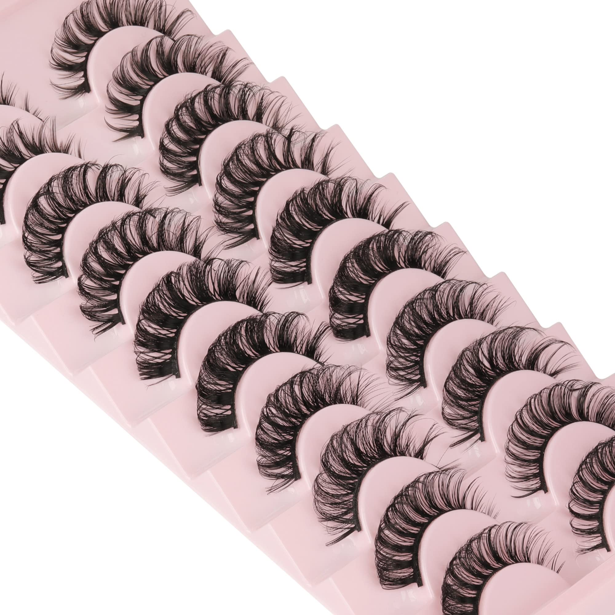 Yawamica Russian volume strip lashes style 2 adds subtle drama for evenings.