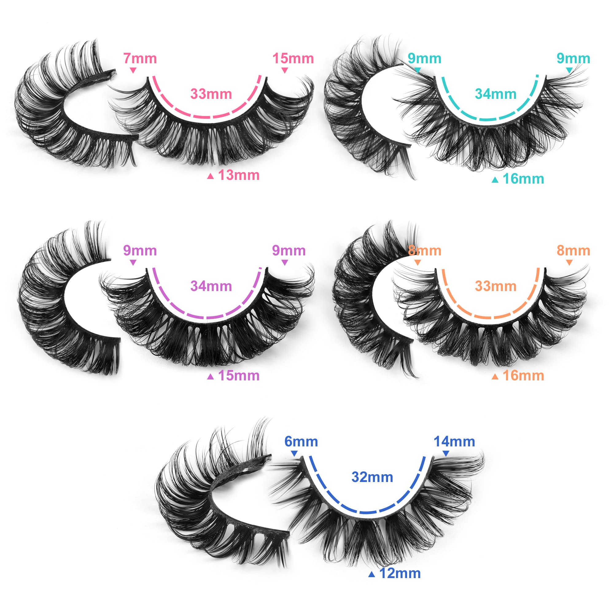 Yawamica Russian volume strip lashes style 3 offers wispy flair and easy wear.
