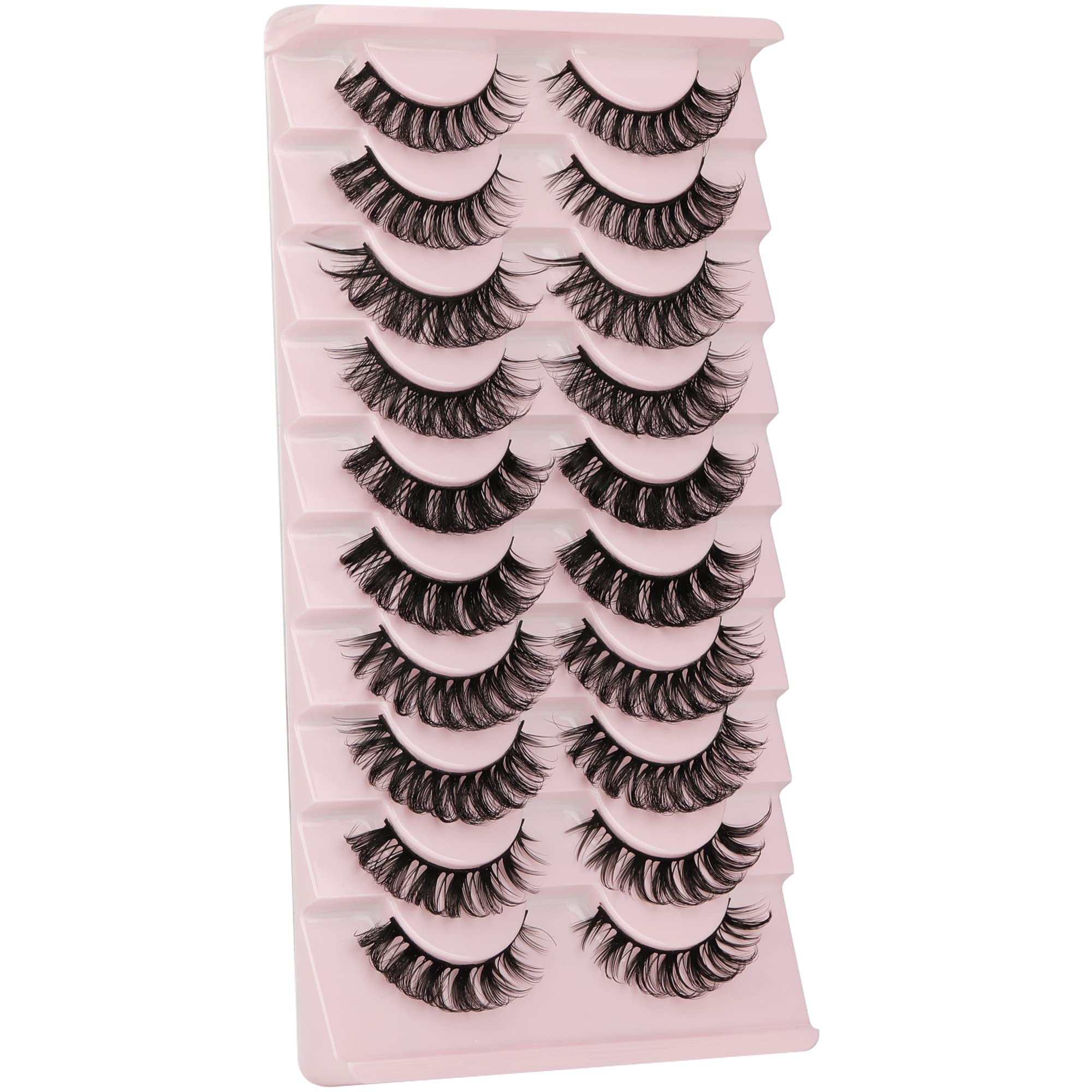 Yawamica Russian volume strip lashes style 5 delivers dramatic fullness with lightweight feel.