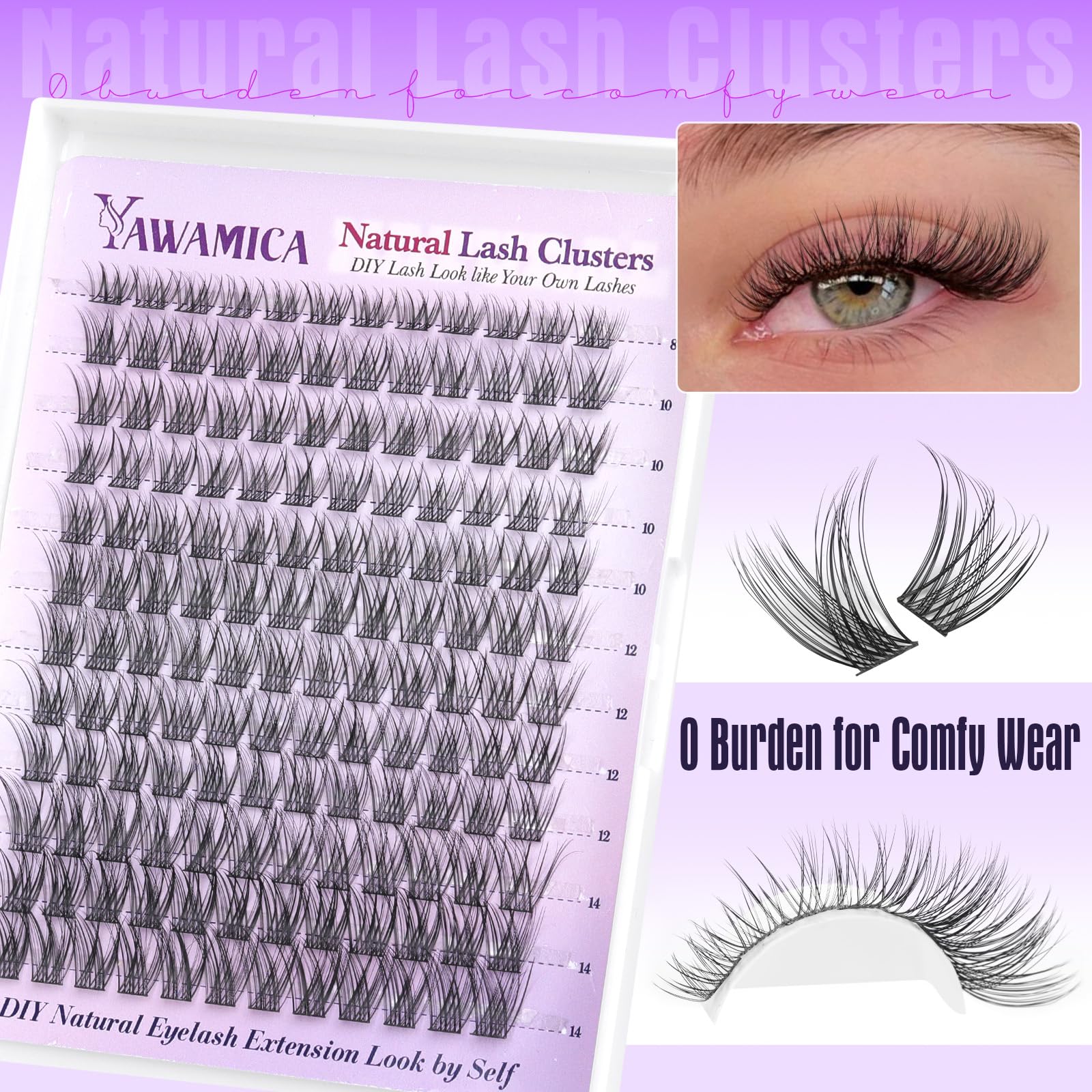 Yawamica salon-free at-home lashes for weddings and photoshoots