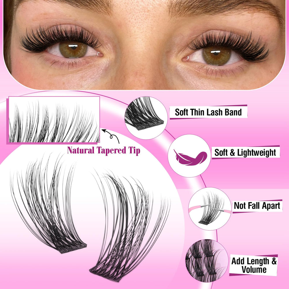Yawamica ultra-thin lash band keeps lashes lightweight and comfortable