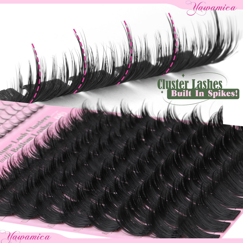 Yawamica Volume Lash Clusters designed for easy at-home DIY application.