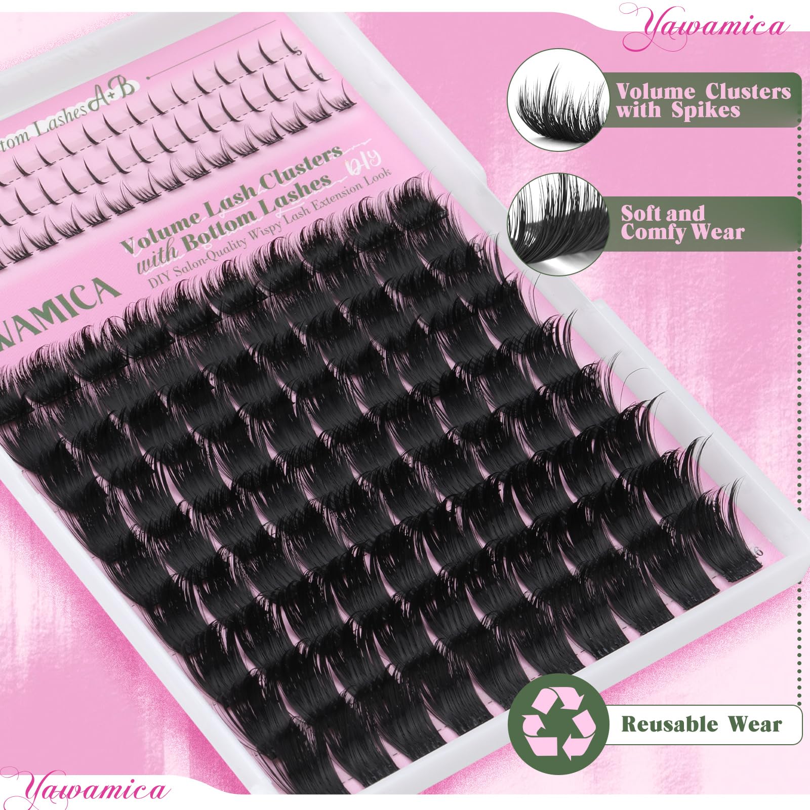 Yawamica Volume Lash Clusters save time on busy mornings.