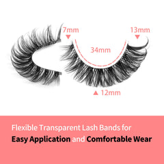 Yawamica lightweight feather lashes feel barely there yet noticeable.