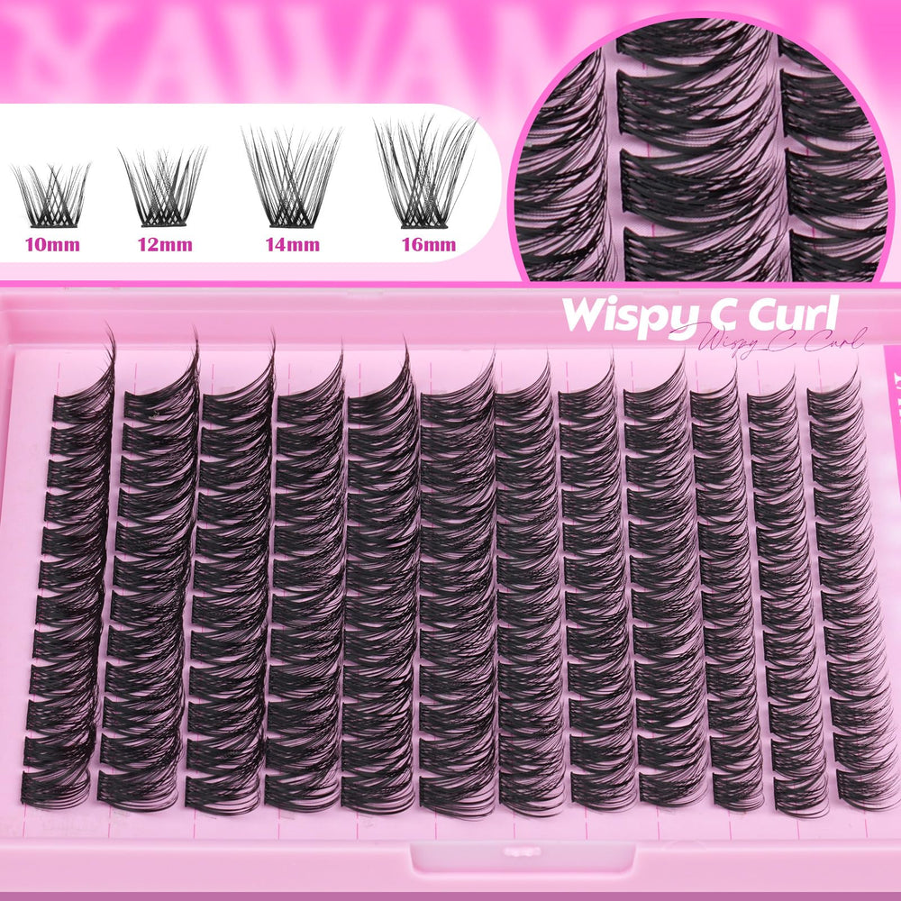 Yawamica Wispy Lash Clusters BASF materials for durable, lightweight lashes.