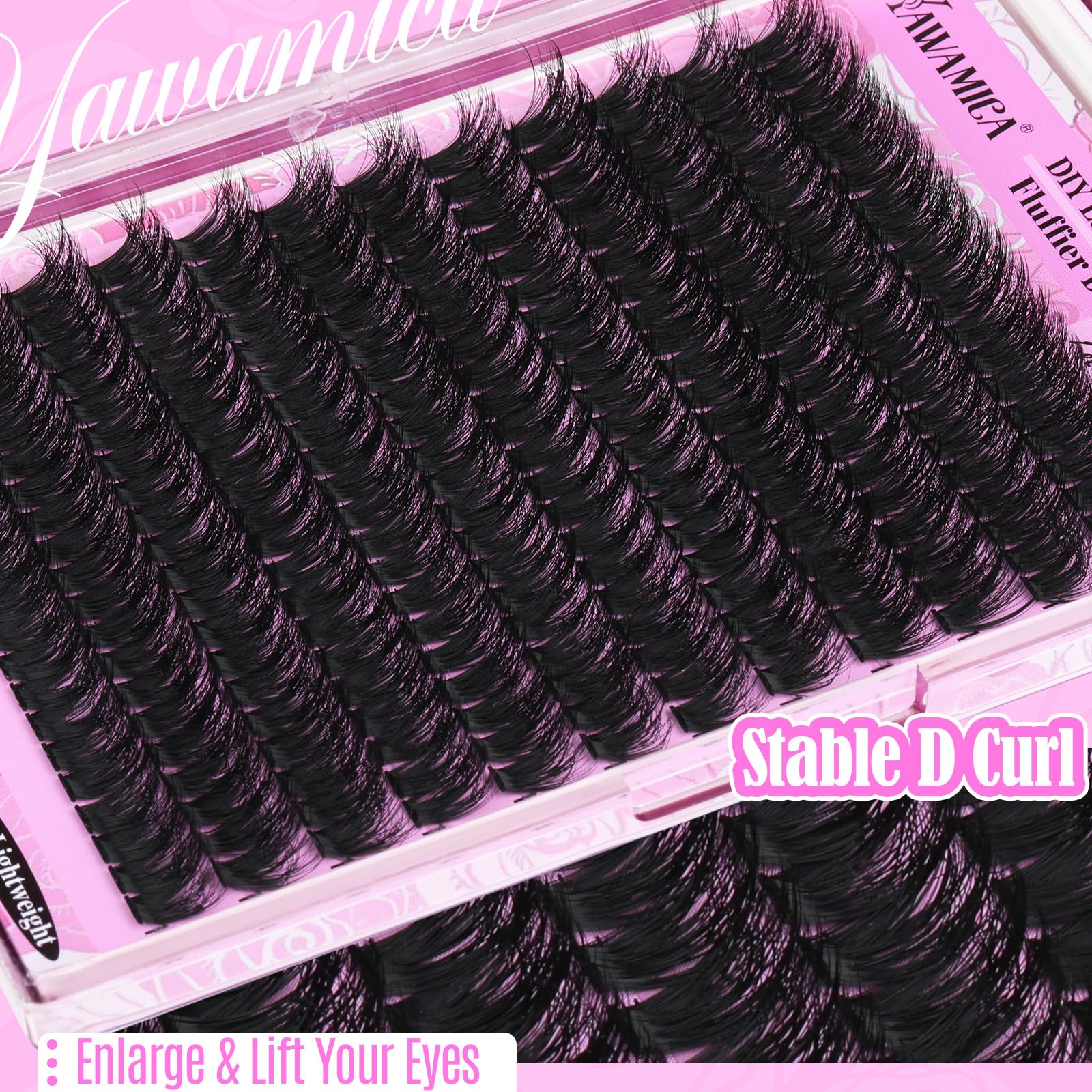 Yawamica wispy volume creates a fuller look with comfortable wear.