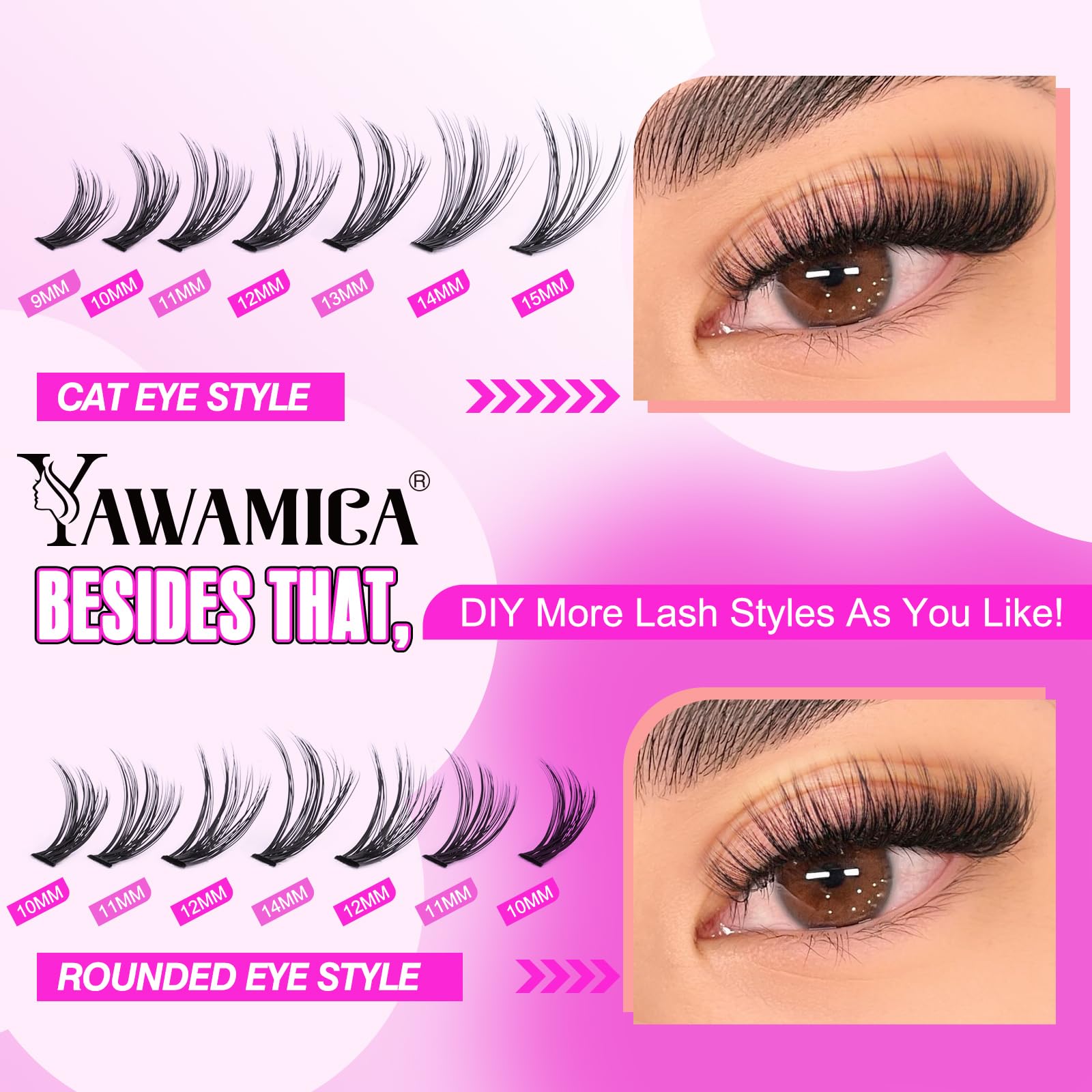 Yawamica DIY home lash extensions for quick, salon-like results.