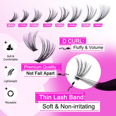 Yawamica ultra-thin lash bands stay flat and easy to apply.