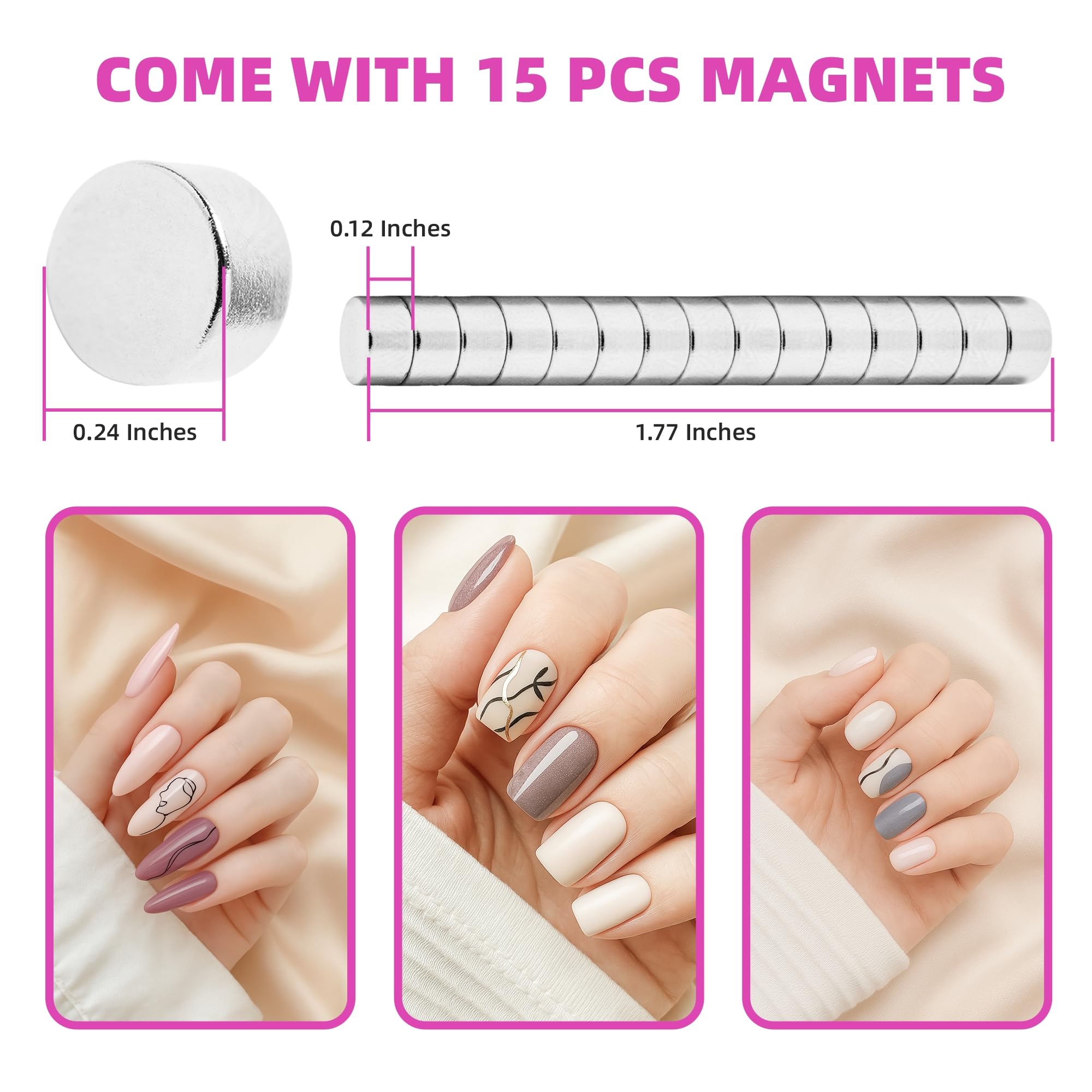 Yaya Nails magnetic nail clipper front view highlights quick, accurate trimming.
