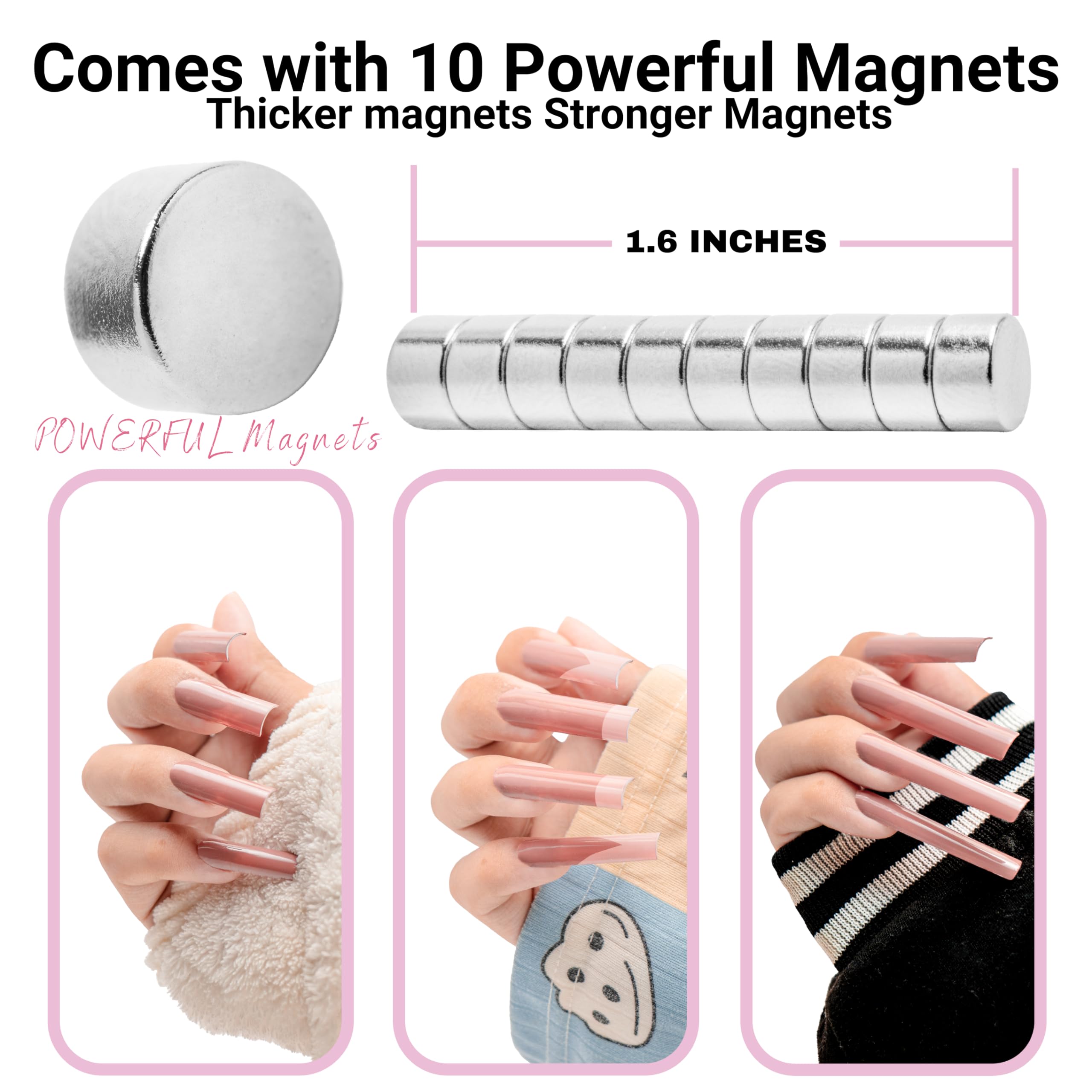 YAYA NAILS magnetized cutter with safety features for calm, steady manicures.