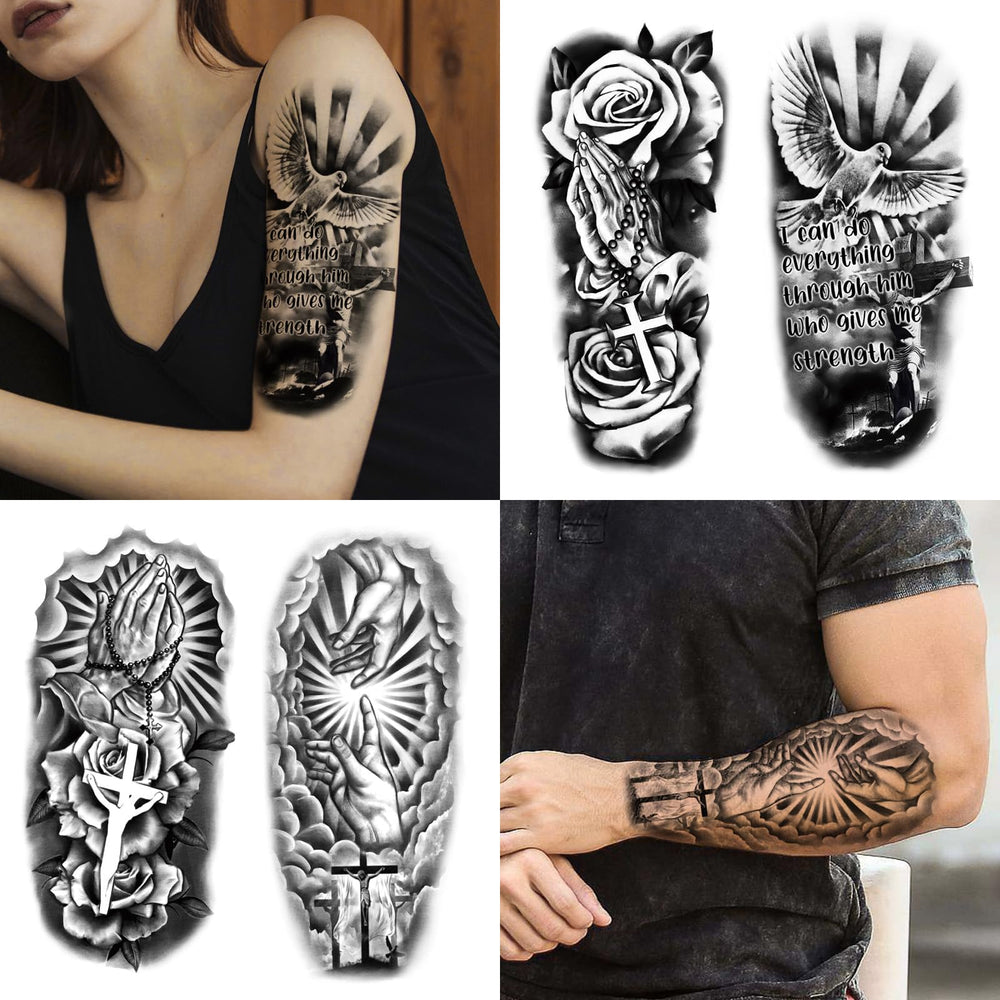 Yazhiji biblical scenes tattoo set enables narrative body art.