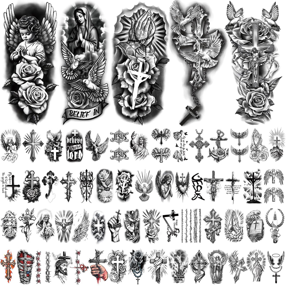 Yazhiji Jesus Christ tattoo provides a subtle spiritual expression.