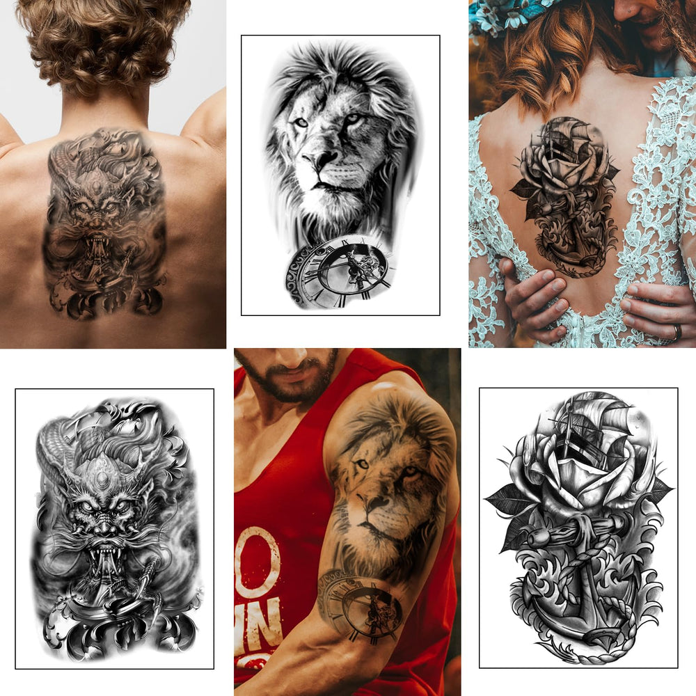 Yazhiji easy-to-apply tattoos with simple damp application.