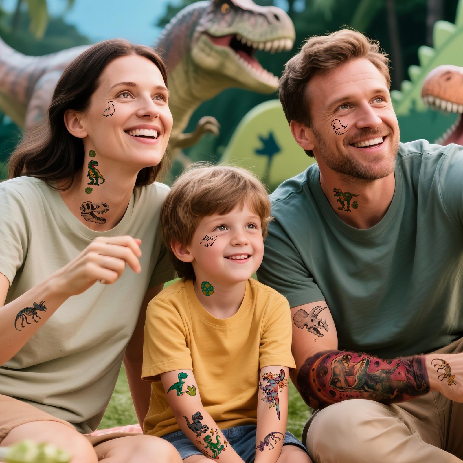 Yazhiji T-Rex seahorse tattoo blends fierce and fun for crafts