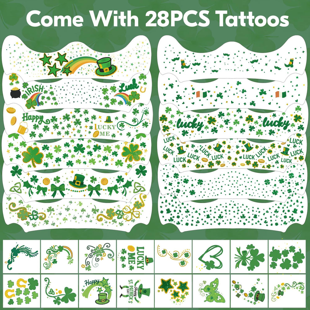 Tatuaje Yazhiji con purpurina arcoíris para estilos festivos