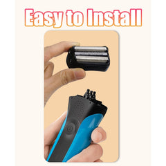 YAZIYIR Series 3 21B replacement head in use provides closer shave potential.