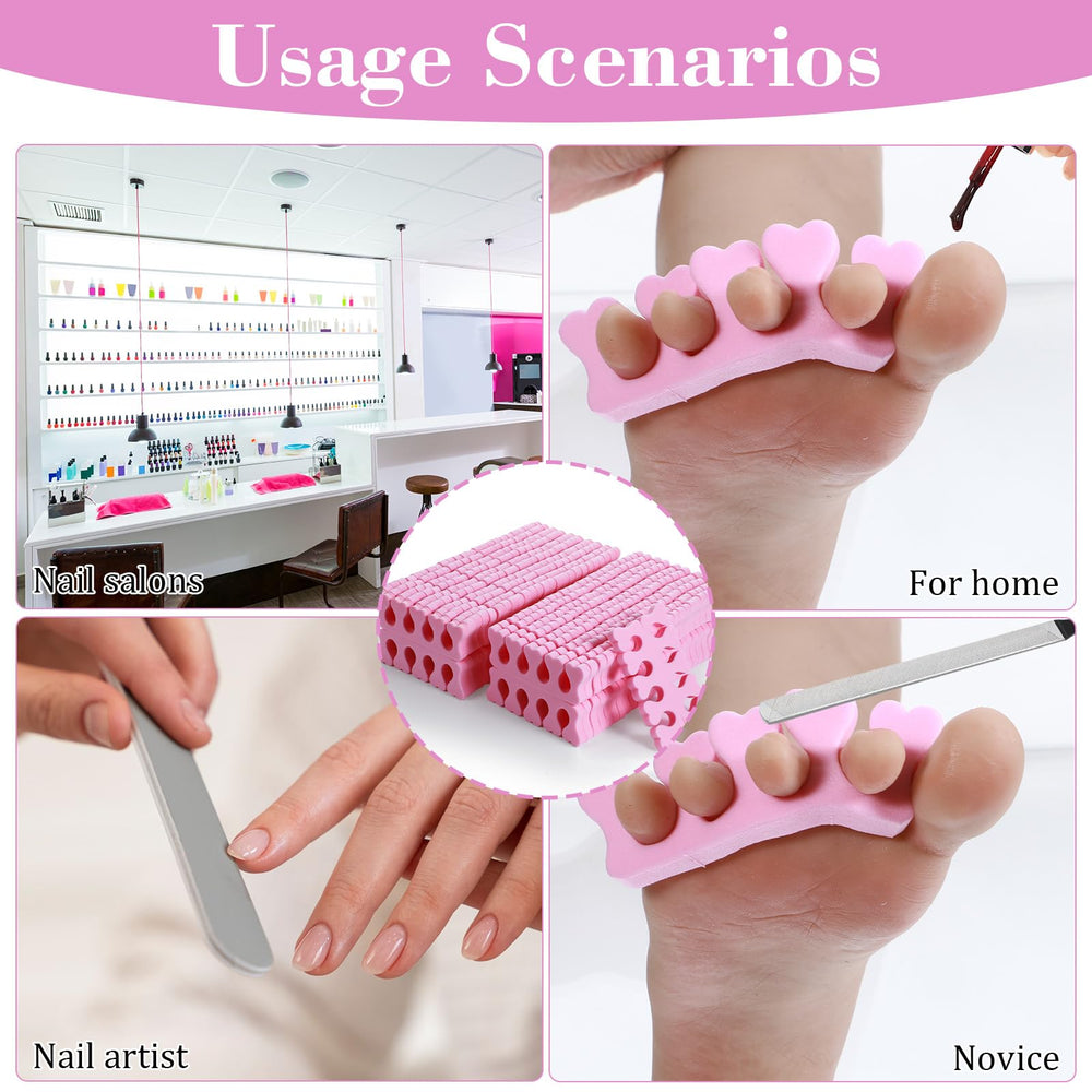 YBEATY 100-piece toe separator set suitable for professional use