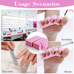 YBEATY 100-piece toe separator set suitable for professional use