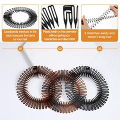 Diseño redondo completo YBEATY favorece peinado 360 grados sin tirones ni enredos