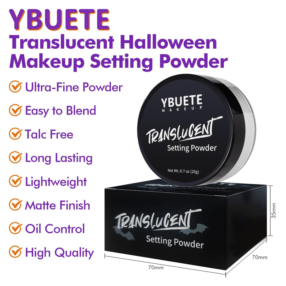 YBUETE daily makeup powder keeps skin comfortable all day.
