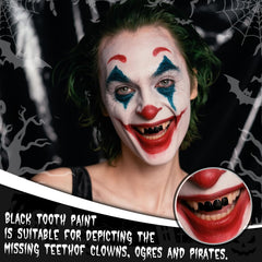 YBUETE pintura dental blanca para vampiros, dientes nítidos y dramáticos.