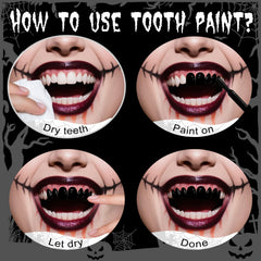 YBUETE pintura dental nicotina, tono envejecido para aspecto sucio y auténtico.