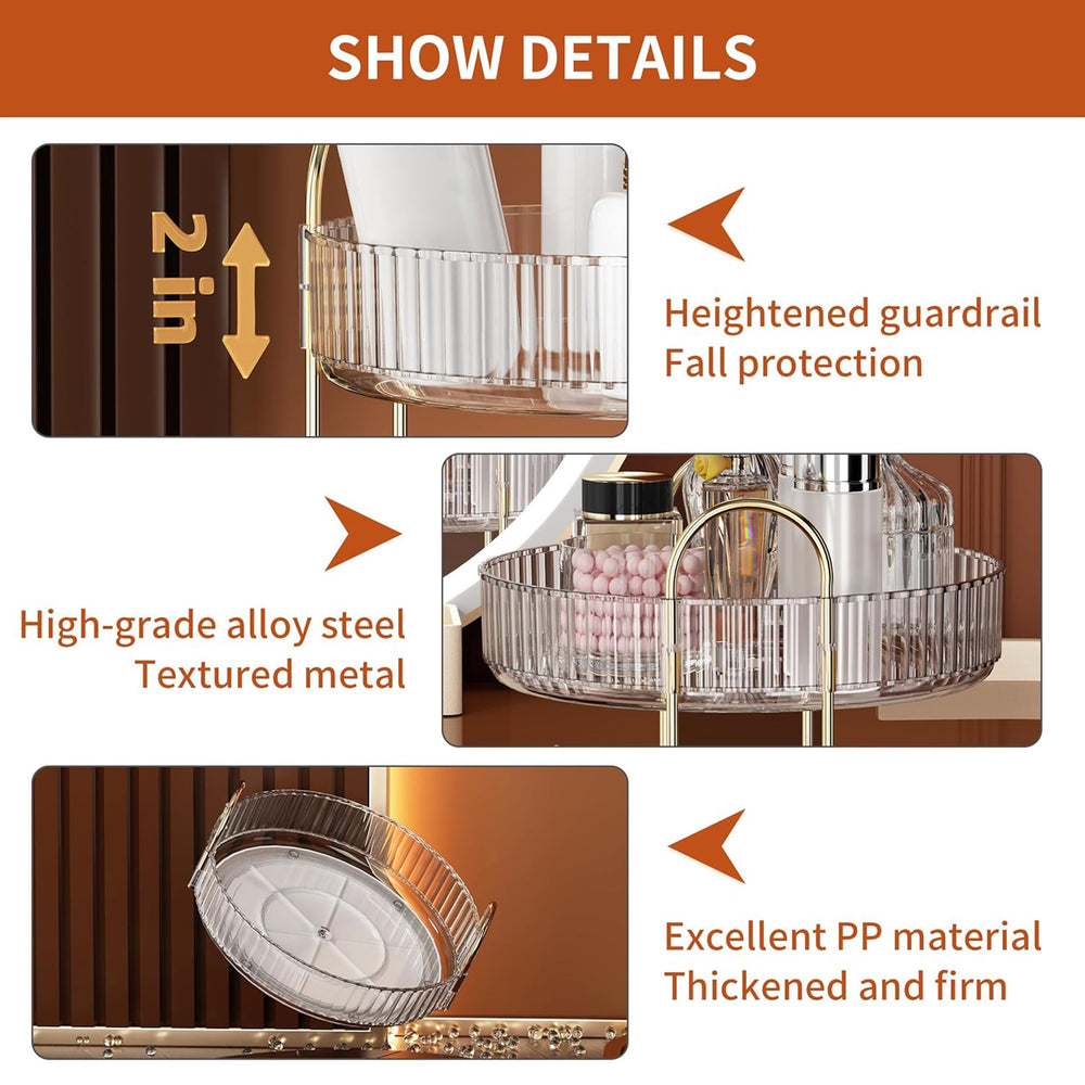 YCIA&DONE premium checkered tray and metal rod offer luxury