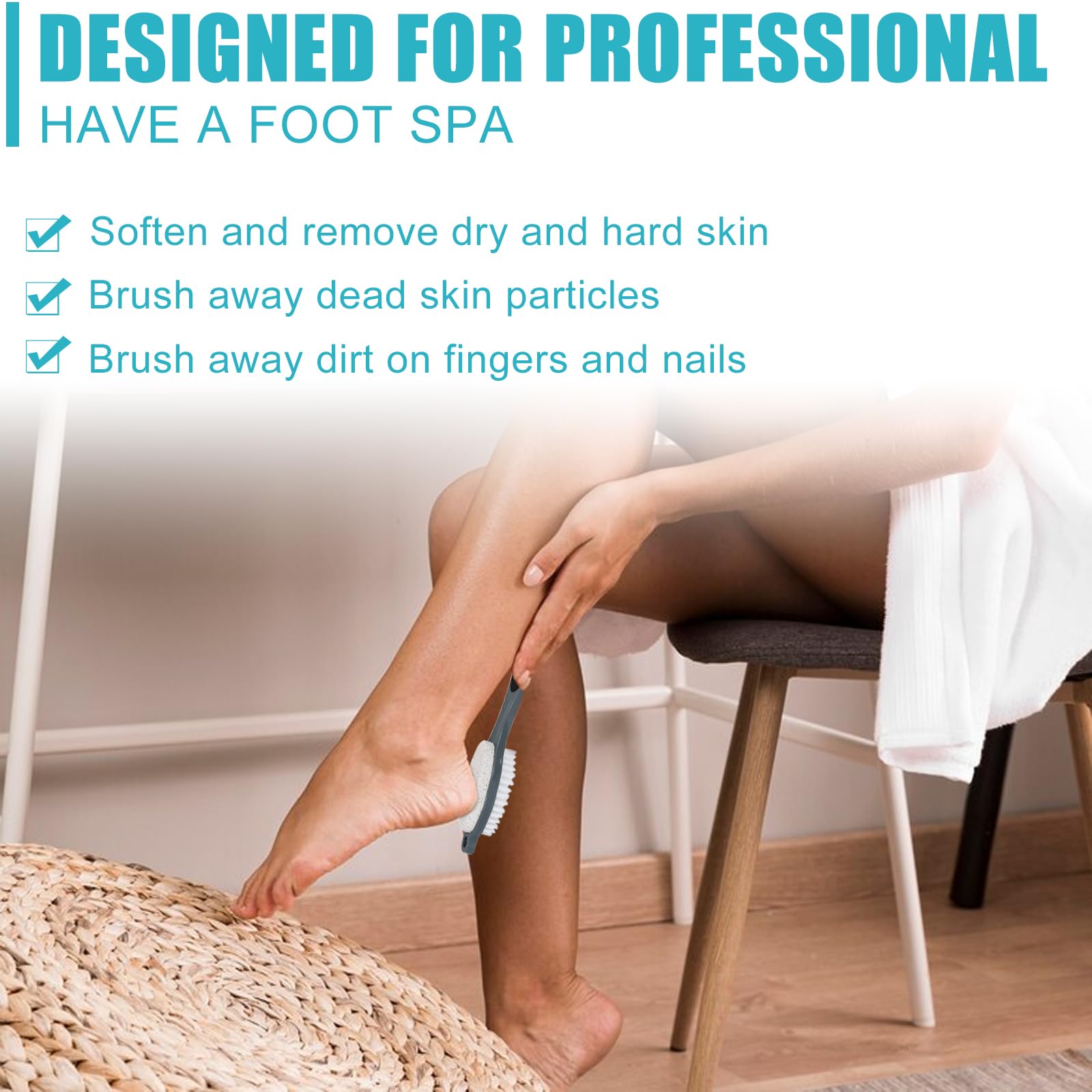Yclin emery board for smoothing feet after exfoliation