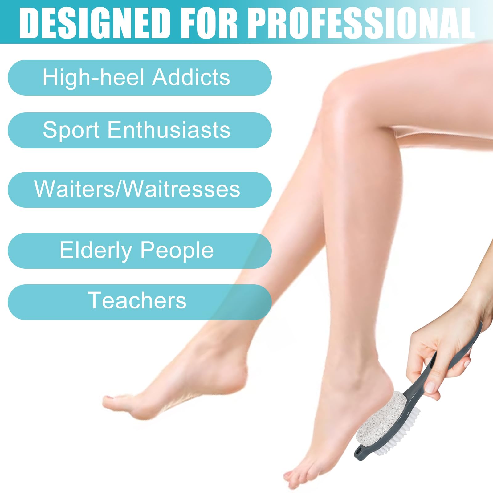 Yclin foot scrubber brush massage adds gentle cleaning and circulation boost