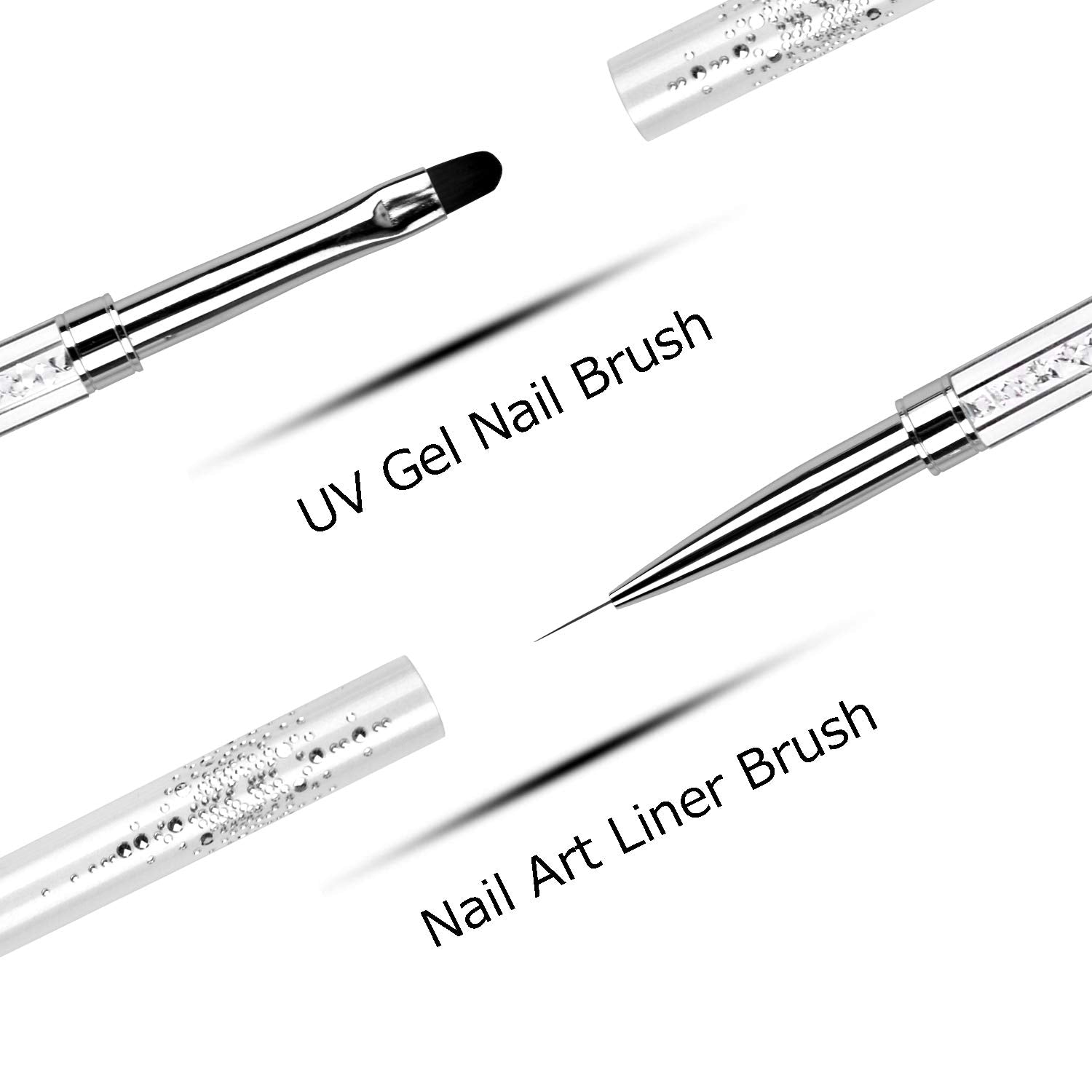 Ycyan brush cap protects bristles from dust and damage.