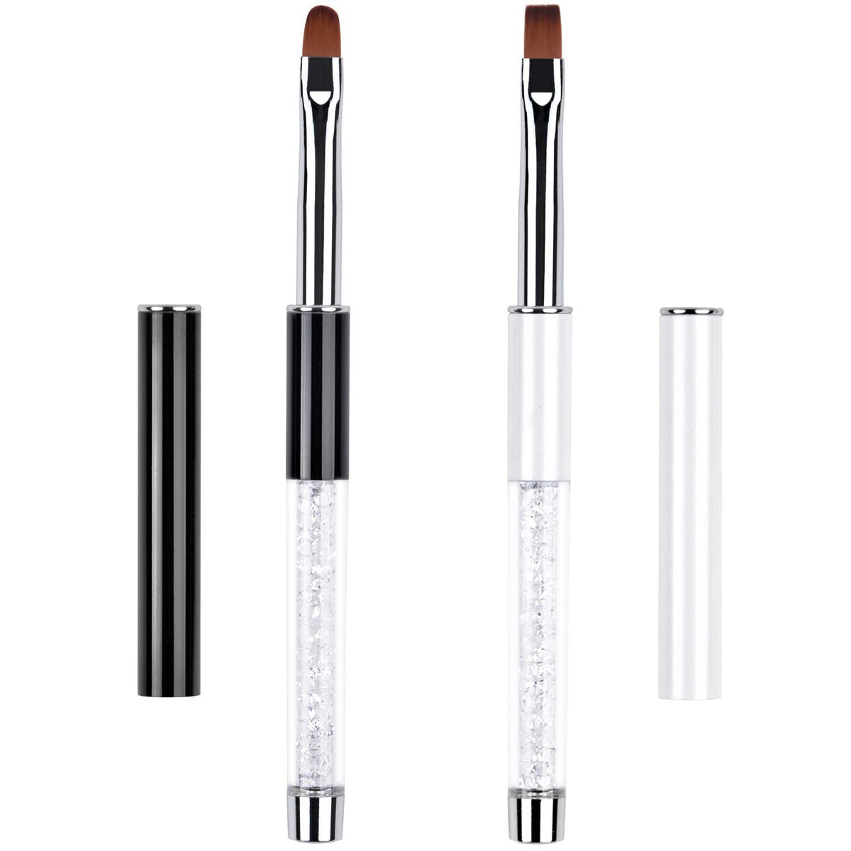 Ycyan oval brush for precise UV gel application and smooth lines