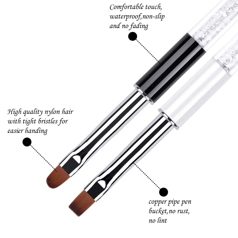 Ycyan UV gel brush enables clean lines and control