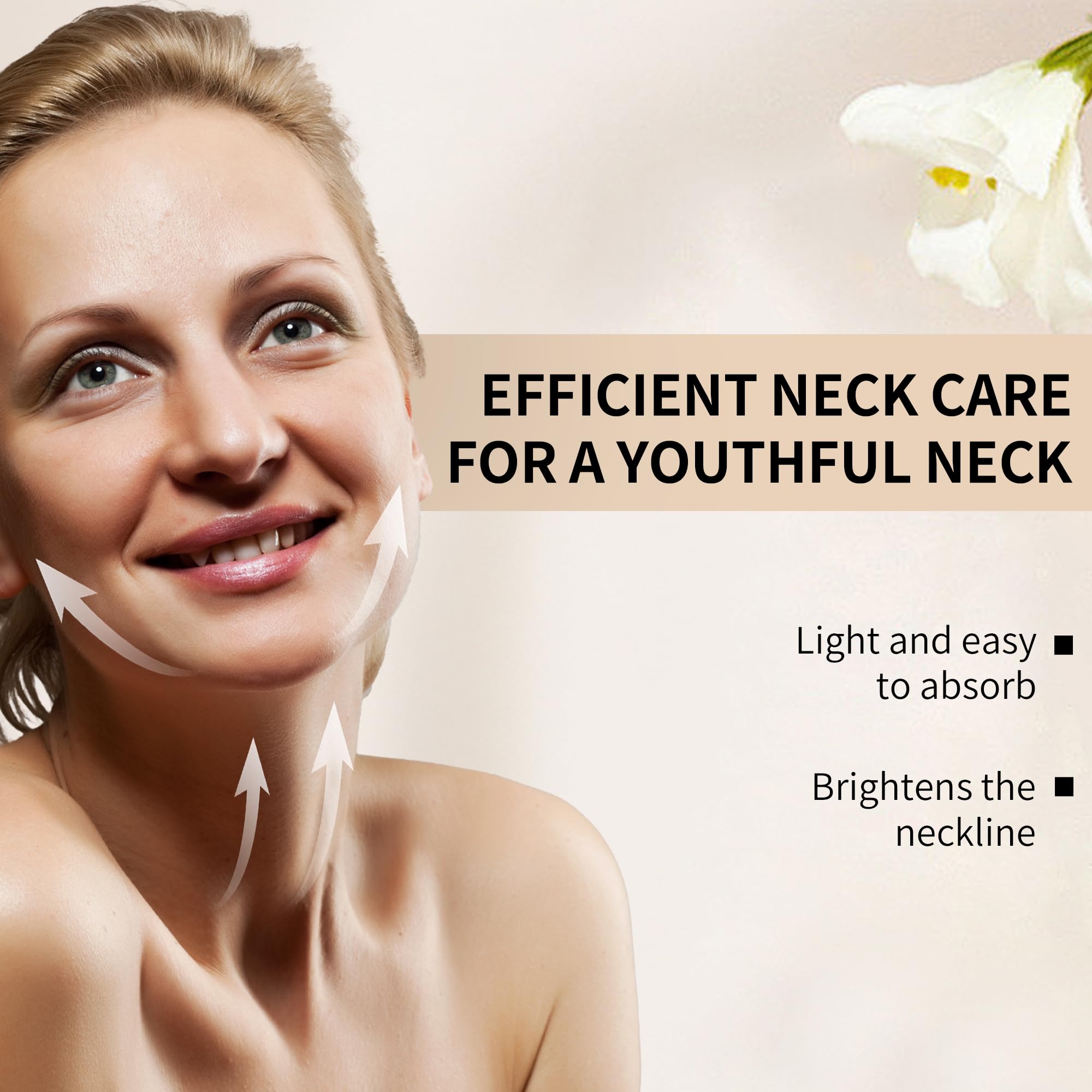 Ycz AH-8 neck skin appears smoother after application.