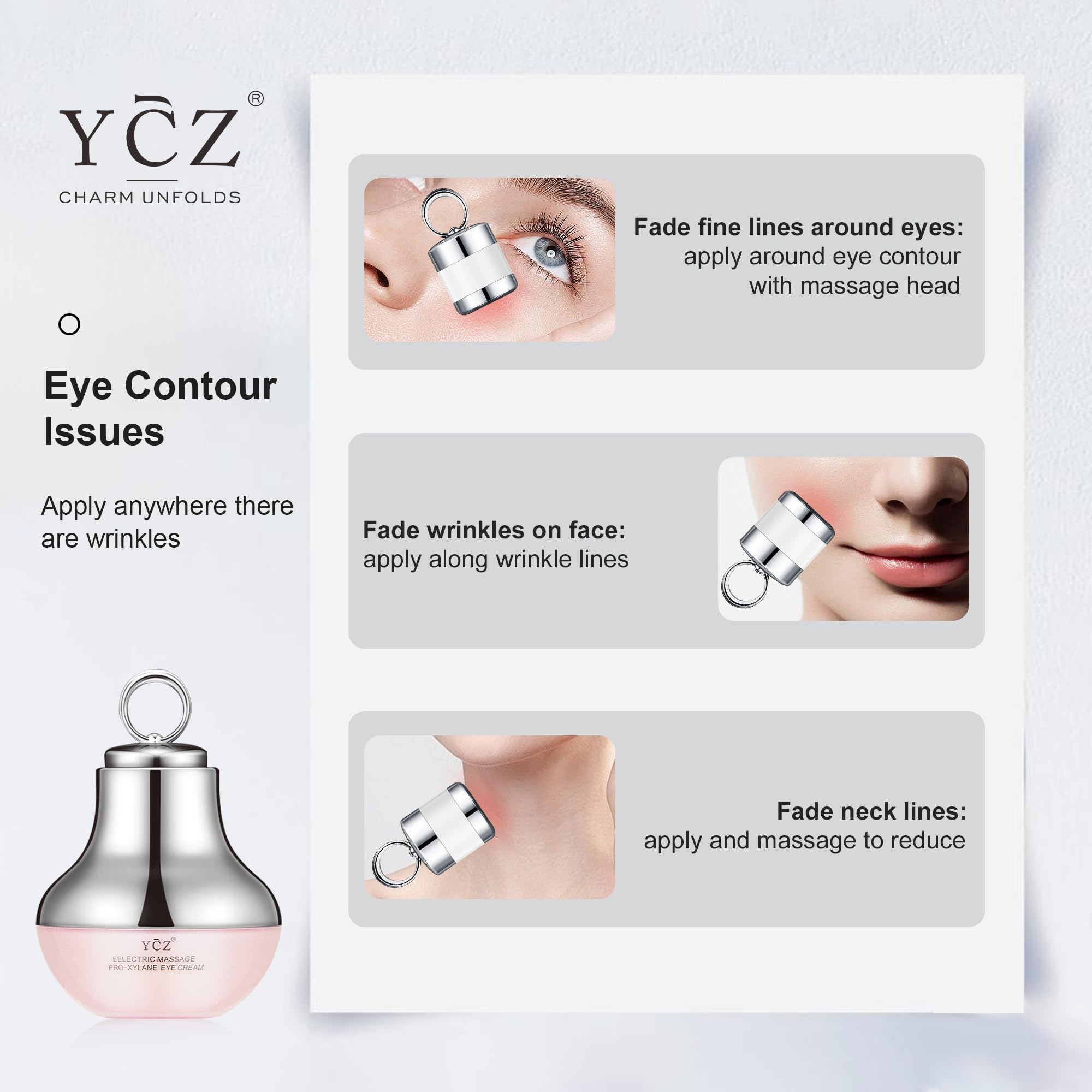 Ycz Crema de Ojos, reducción de líneas finas con uso constante