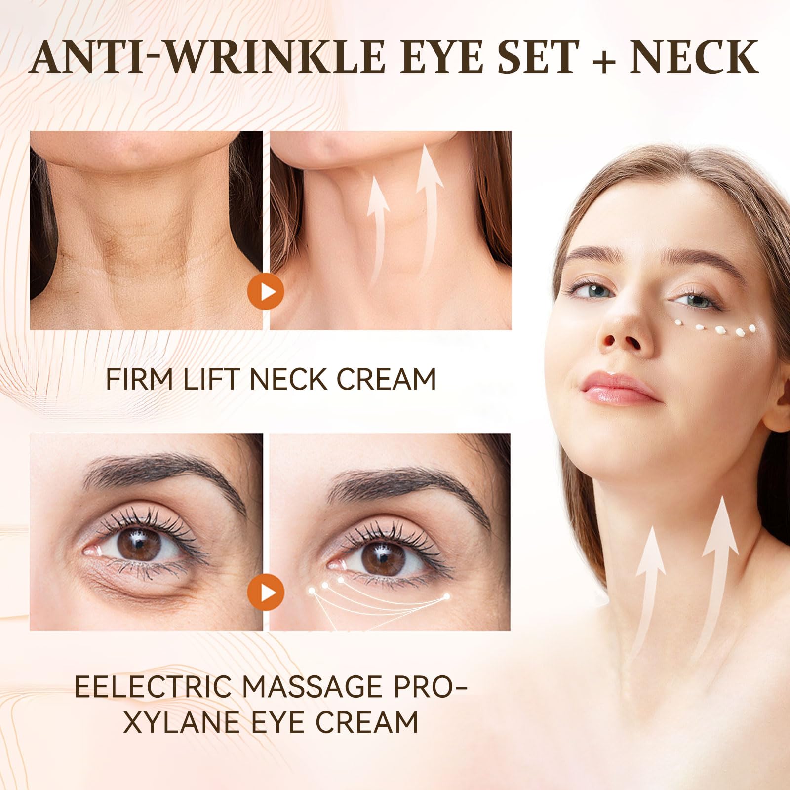 Ycz Neck-Eye Care Set silky finish for smooth makeup application