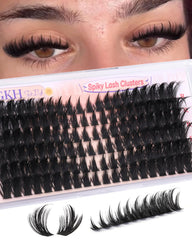 YDAGKH 80D lash clusters with spikes deliver bold cat-eye definition for evenings.