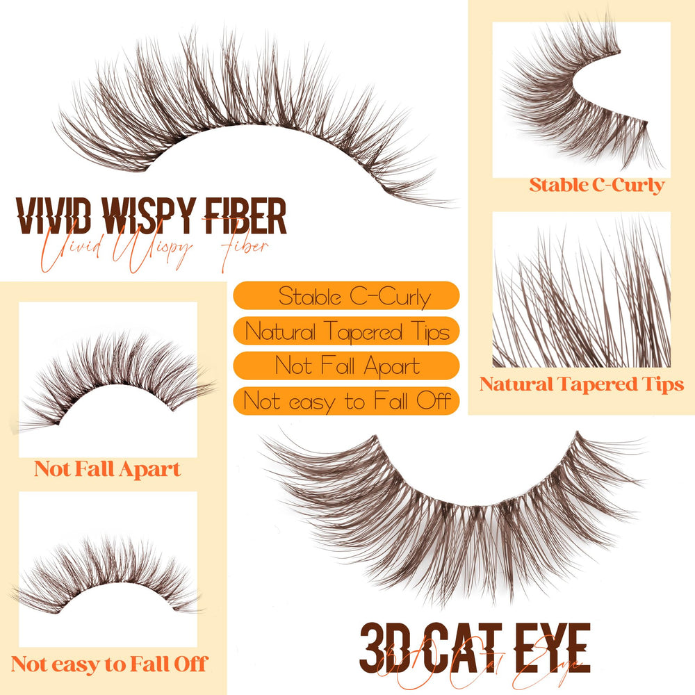 YDAGKH c-curly bouffant lashes deliver balanced volume with feathery finish.