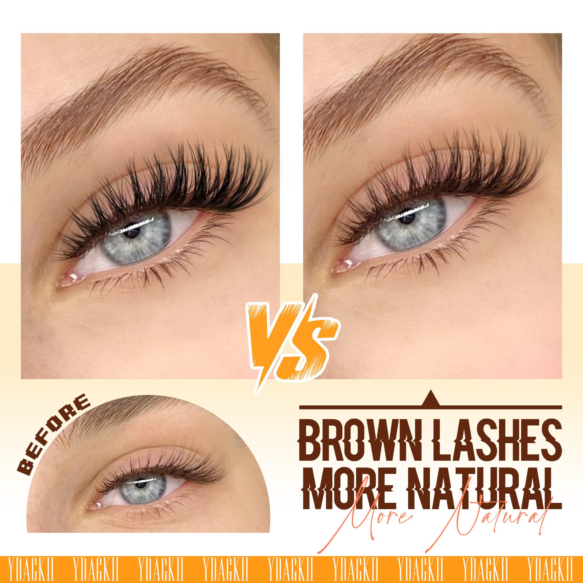YDAGKH extension-lookalike strip lashes blend with natural lashes for seamless enhancement.